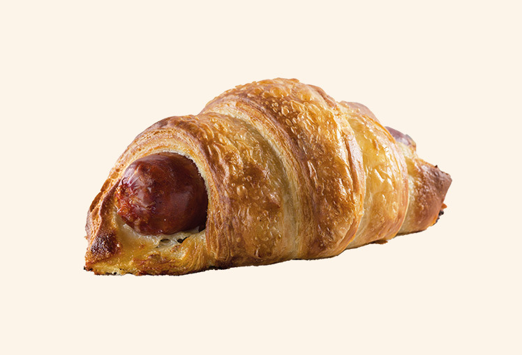 Käsekrainer im Schlafrock 